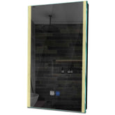 Specchio LED Verticale | Pulsanti touch | Funzione anti-appannamento | Luce bianca calda - Reyze Serie Edge Modello 7