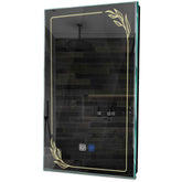 Specchio LED Verticale | Pulsanti touch | Funzione anti-appannamento | Luce bianca calda - Reyze Serie Good Vibes Modello 1