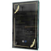 Specchio LED Verticale | Pulsanti touch | Funzione anti-appannamento | Luce bianca calda - Reyze Serie Good Vibes Modello 2