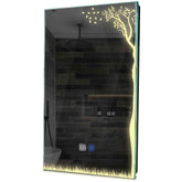 Specchio LED Verticale | Pulsanti touch | Funzione anti-appannamento | Luce bianca calda - Reyze Serie Good Vibes Modello 8