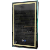 Specchio LED Verticale | Pulsanti touch | Funzione anti-appannamento | Luce bianca calda - Reyze Serie Minimal Modello 1