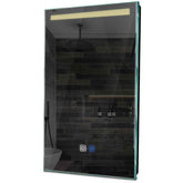 Specchio LED Verticale | Pulsanti touch | Funzione anti-appannamento | Luce bianca calda - Reyze Serie Minimal Modello 5