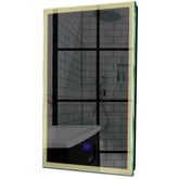 Specchio LED Verticale | Pulsante touch | Luce bianca calda - Reyze Serie Edge Modello 1