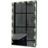 Specchio LED Verticale | Pulsante touch | Luce bianca calda - Reyze Serie Edge Modello 4