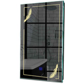 Specchio LED Verticale | Pulsante touch | Luce bianca calda - Reyze Serie Good Vibes Modello 2