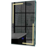 Specchio LED Verticale | Pulsante touch | Luce bianca calda - Reyze Serie Minimal Modello 2