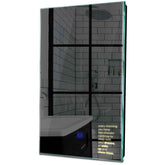 Specchio LED Verticale | Pulsante touch | Luce bianca calda - Reyze Serie Motivated Modello 2