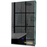 Specchio LED Verticale | Pulsante touch | Luce bianca calda - Reyze Serie Motivated Modello 7