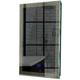 Specchio LED Verticale | Pulsante touch | Luce bianca calda - Reyze Serie Simetria Modello 6