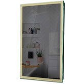 Specchio LED Verticale | Controllo tramite interruttore a muro | Luce bianca calda - Reyze Serie Edge Modello 1