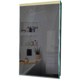 Specchio LED Verticale | Controllo tramite interruttore a muro | Luce bianca calda - Reyze Serie Edge Modello 5