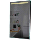 Specchio LED Verticale | Controllo tramite interruttore a muro | Luce bianca calda - Reyze Serie Minimal Modello 5