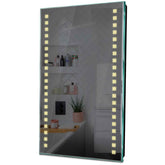 Specchio LED Verticale | Controllo tramite interruttore a muro | Luce bianca calda - Reyze Serie Minimal Modello 6