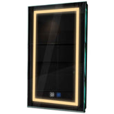 Specchio LED Verticale | Pulsanti touch | Funzione anti-appannamento | Luce bianca calda - Reyze Serie Salono Modello 1