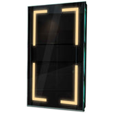 Specchio LED Verticale | Controllo tramite interruttore a muro | Luce bianca calda - Reyze Serie Salono Modello 2