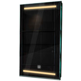 Specchio LED Verticale | Pulsante touch | Luce bianca calda - Reyze Serie Salono Modello 4