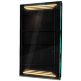 Specchio LED Verticale | Controllo tramite interruttore a muro | Luce bianca calda - Reyze Serie Salono Modello 7