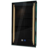 Specchio LED Verticale | Pulsanti touch | Funzione anti-appannamento | Luce bianca calda - Reyze Serie Salono Modello 8