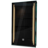 Specchio LED Verticale | Pulsante touch | Luce bianca calda - Reyze Serie Salono Modello 8
