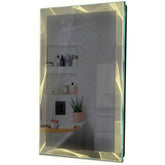 Specchio LED Verticale | Controllo tramite interruttore a muro | Luce bianca calda - Reyze Serie Simetria Modello 2