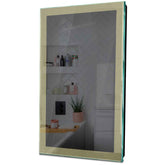 Specchio LED Verticale | Controllo tramite interruttore a muro | Luce bianca calda - Reyze Serie Simetria Modello 4