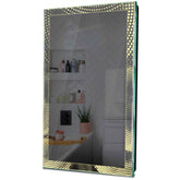 Specchio LED Verticale | Controllo tramite interruttore a muro | Luce bianca calda - Reyze Serie Simetria Modello 8