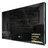 Specchio LED Rettangolare | Pulsanti touch | Funzione anti-appannamento | Luce bianca calda - Reyze Serie Motivated Modello 1