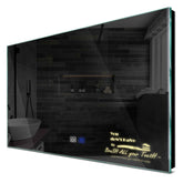 Specchio LED Rettangolare | Pulsanti touch | Funzione anti-appannamento | Luce bianca calda - Reyze Serie Motivated Modello 3