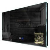 Specchio LED Rettangolare | Pulsanti touch | Funzione anti-appannamento | Luce bianca calda - Reyze Serie Motivated Modello 5