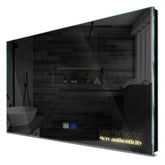 Specchio LED Rettangolare | Pulsanti touch | Funzione anti-appannamento | Luce bianca calda - Reyze Serie Motivated Modello 7