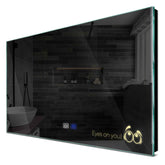Specchio LED Rettangolare | Pulsanti touch | Funzione anti-appannamento | Luce bianca calda - Reyze Serie Motivated Modello 8