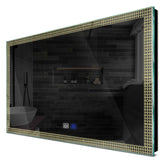 Specchio LED Rettangolare | Pulsanti touch | Funzione anti-appannamento | Luce bianca calda - Reyze Serie Official Modello 2