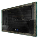 Specchio LED Rettangolare | Pulsanti touch | Funzione anti-appannamento | Luce bianca calda - Reyze Serie Official Modello 5