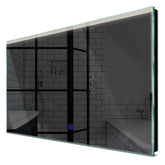Specchio LED Rettangolare | Pulsante touch | Luce bianca neutra - Reyze Serie Edge Modello 5