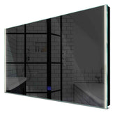 Specchio LED Rettangolare | Pulsante touch | Luce bianca neutra - Reyze Serie Edge Modello 7