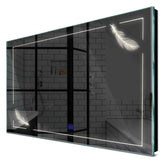 Specchio LED Rettangolare | Pulsante touch | Luce bianca neutra - Reyze Serie Good Vibes Modello 2