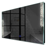 Specchio LED Rettangolare | Pulsante touch | Luce bianca neutra - Reyze Serie Good Vibes Modello 4