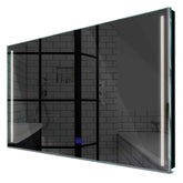 Specchio LED Rettangolare | Pulsante touch | Luce bianca neutra - Reyze Serie Minimal Modello 7