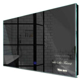 Specchio LED Rettangolare | Pulsante touch | Luce bianca neutra - Reyze Serie Motivated Modello 4