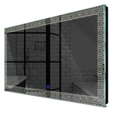 Specchio LED Rettangolare | Pulsante touch | Luce bianca neutra - Reyze Serie Official Modello 1
