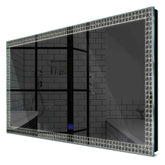 Specchio LED Rettangolare | Pulsante touch | Luce bianca neutra - Reyze Serie Official Modello 4