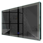 Specchio LED Rettangolare | Pulsante touch | Luce bianca neutra - Reyze Serie Official Modello 5