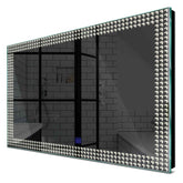 Specchio LED Rettangolare | Pulsante touch | Luce bianca neutra - Reyze Serie Official Modello 6