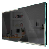Specchio LED Rettangolare | Controllo tramite interruttore a muro | Luce bianca neutra - Reyze Serie Edge Modello 2