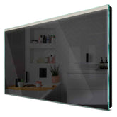 Specchio LED Rettangolare | Controllo tramite interruttore a muro | Luce bianca neutra - Reyze Serie Edge Modello 5