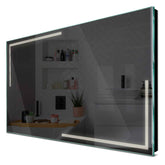 Specchio LED Rettangolare | Controllo tramite interruttore a muro | Luce bianca neutra - Reyze Serie Minimal Modello 2