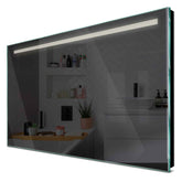 Specchio LED Rettangolare | Controllo tramite interruttore a muro | Luce bianca neutra - Reyze Serie Minimal Modello 5