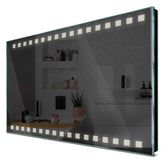 Specchio LED Rettangolare | Controllo tramite interruttore a muro | Luce bianca neutra - Reyze Serie Minimal Modello 6