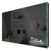 Specchio LED Rettangolare | Controllo tramite interruttore a muro | Luce bianca neutra - Reyze Serie Motivated Modello 3