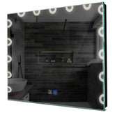 Specchio LED Quadrato | Pulsanti touch | Funzione anti-appannamento | Luce bianca neutra - Reyze Serie Edge Modello 4